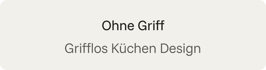 Ohne Griff